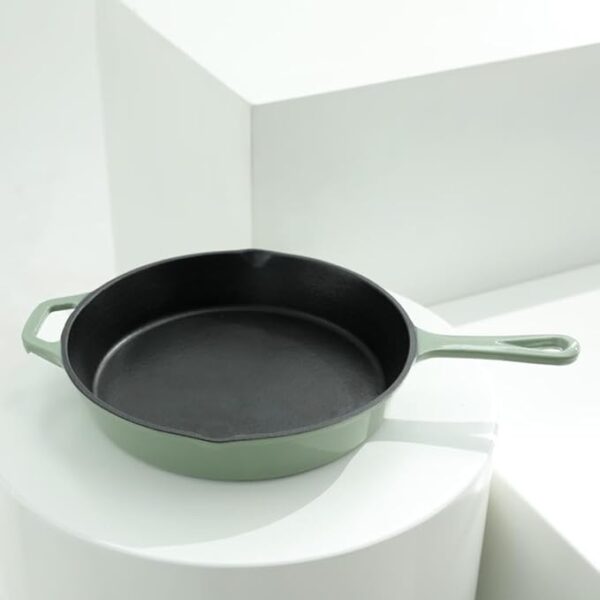 Enameled Cast Iron Frying Pan