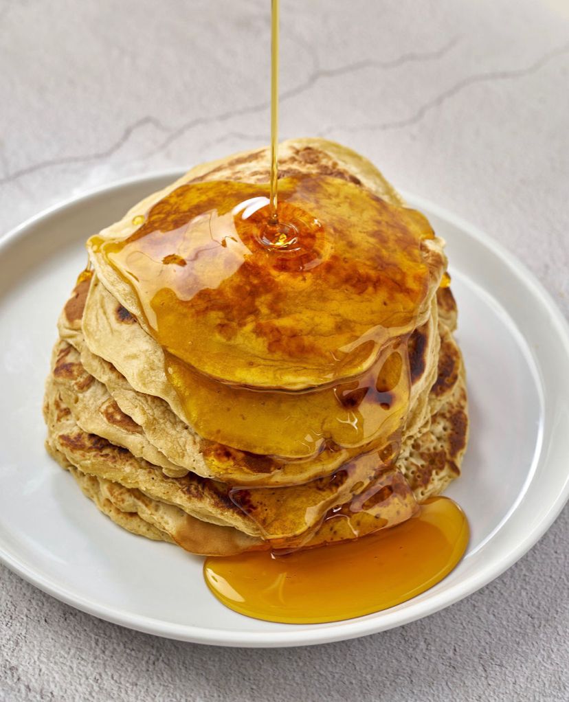 Pancake with maple syrup