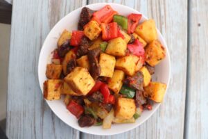 Liver and yam stir fry