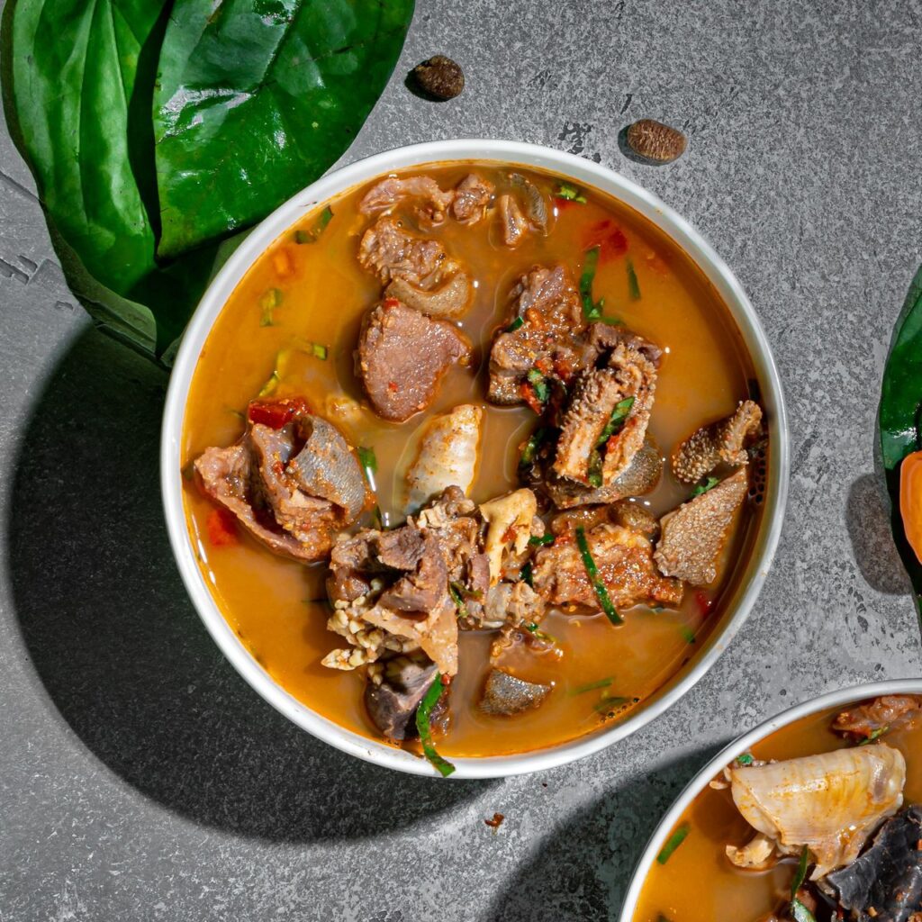 Assorted meat pepper soup