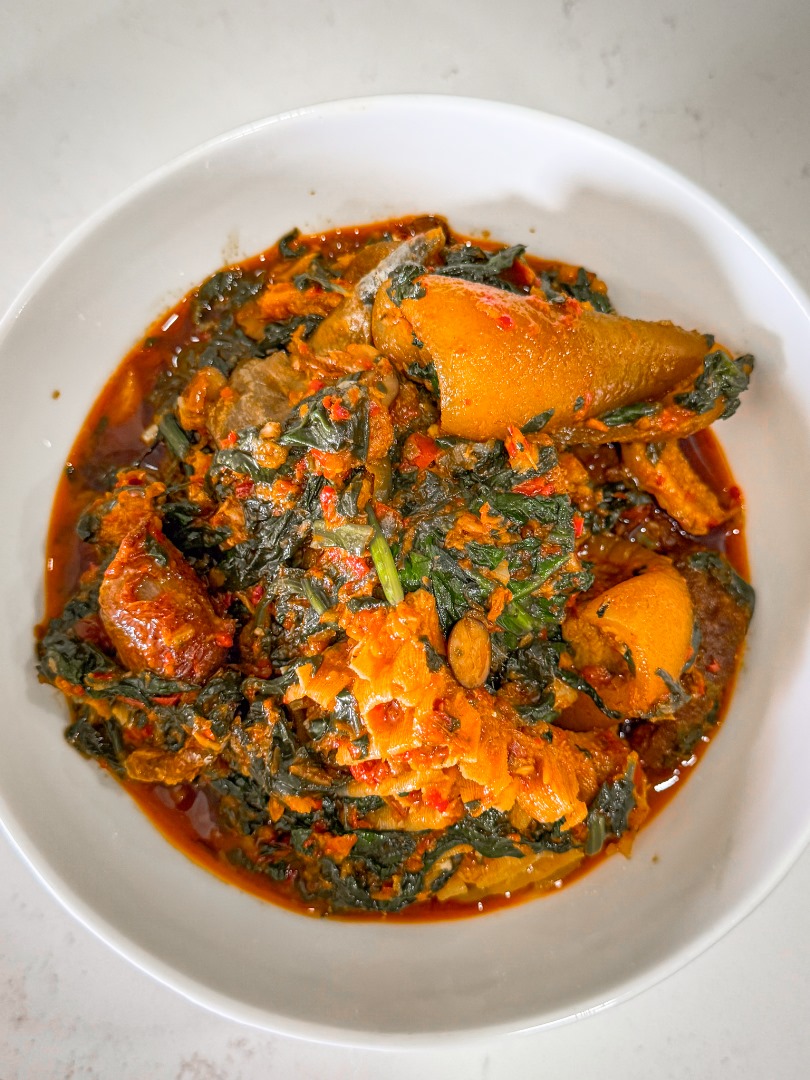 Efo Riro (Spinach stew)