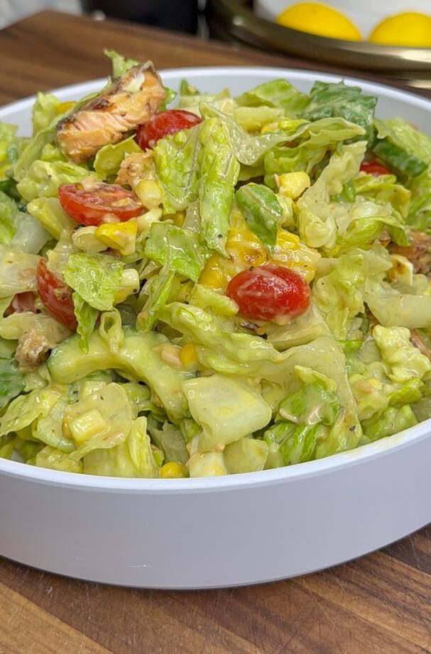 Salmon avocado salad