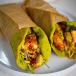 Spinach chicken wrap