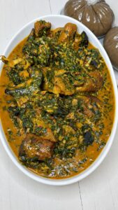 Ugu and Uziza Soup