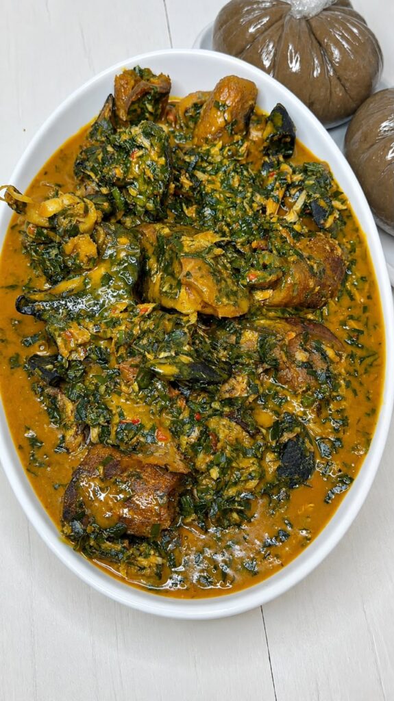 Ugu and Uziza Soup