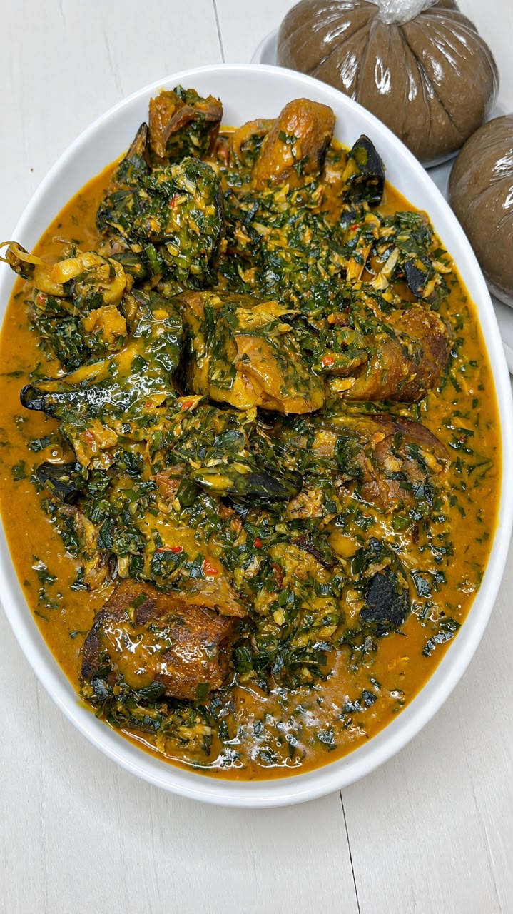 Ugu and Uziza Soup (Easy Nigerian Vegetable Soup)