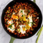 sweet potato and egg skillet