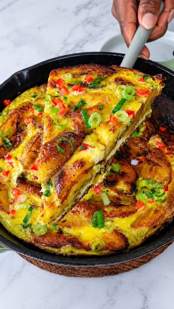 Plantain egg bake