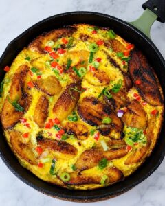 Plantain egg bake
