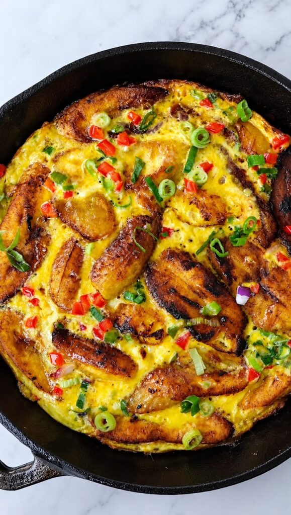 Plantain egg bake
